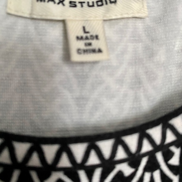 Max Studio Sleeveless A-line Geo Print Dress Large - Picture 3 of 3